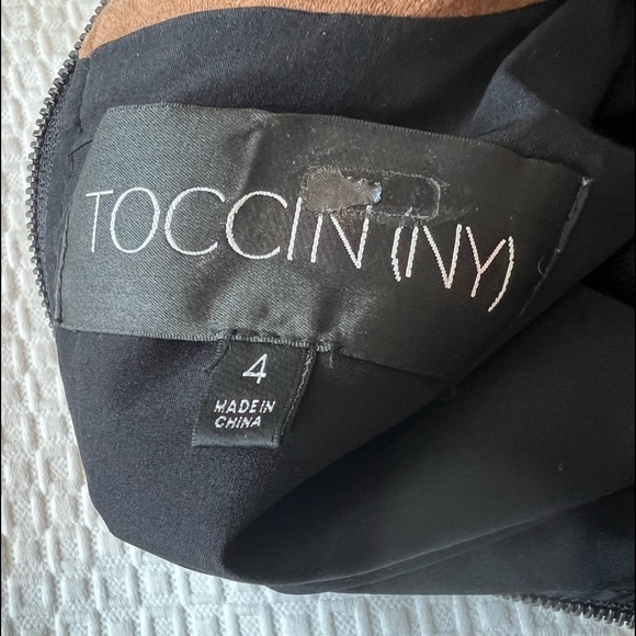 Toccin Black Faux Suede Sheath - Picture 16 of 16